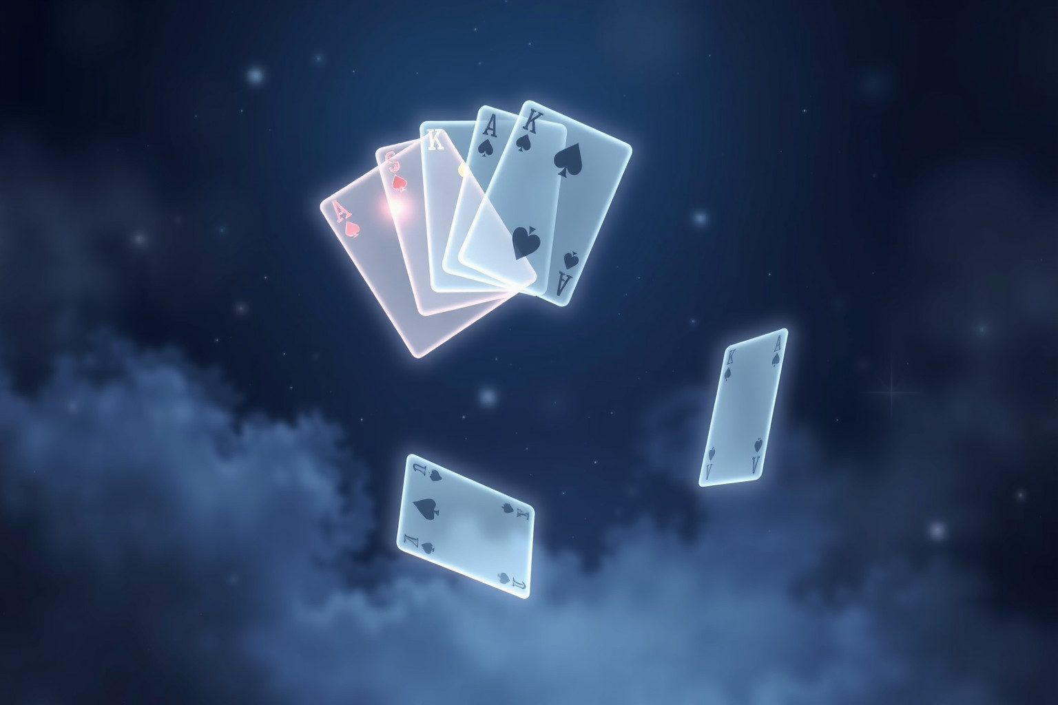 Sognare un cerchio di carte simboleggia il gioco del destino.