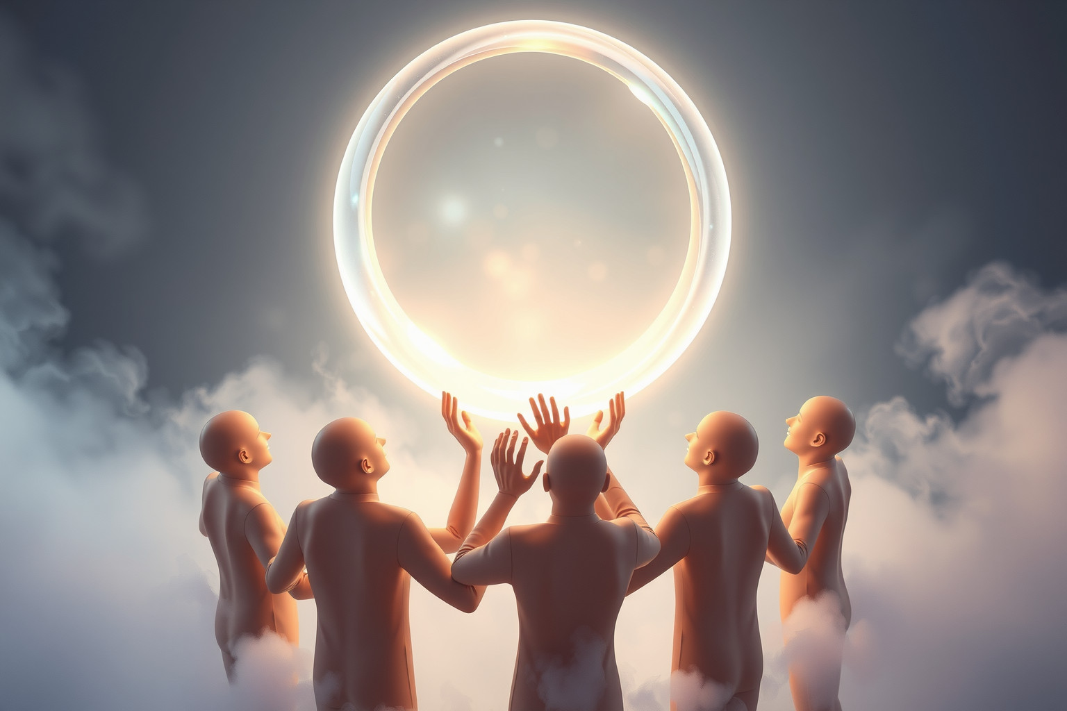 Sognare un cerchio nel lavoro simboleggia obiettivi condivisi e collaborazione.