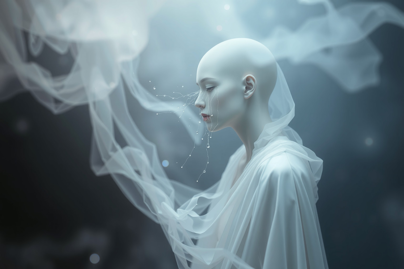 Sognare un conciatore bianco che piange simboleggia rimorso profondo.