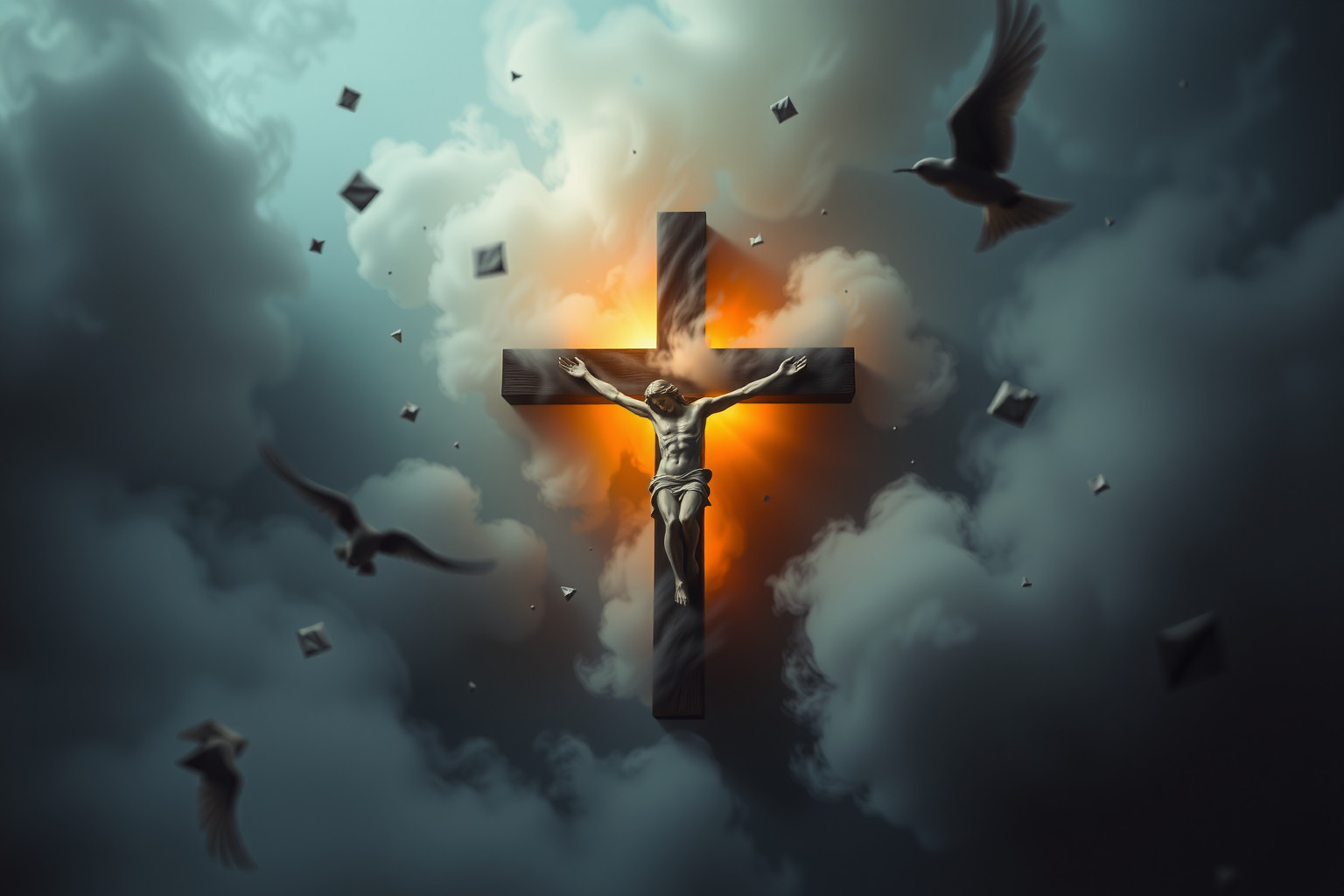 Sognare un crocefisso capovolto simboleggia dubbio e ribellione interiore.