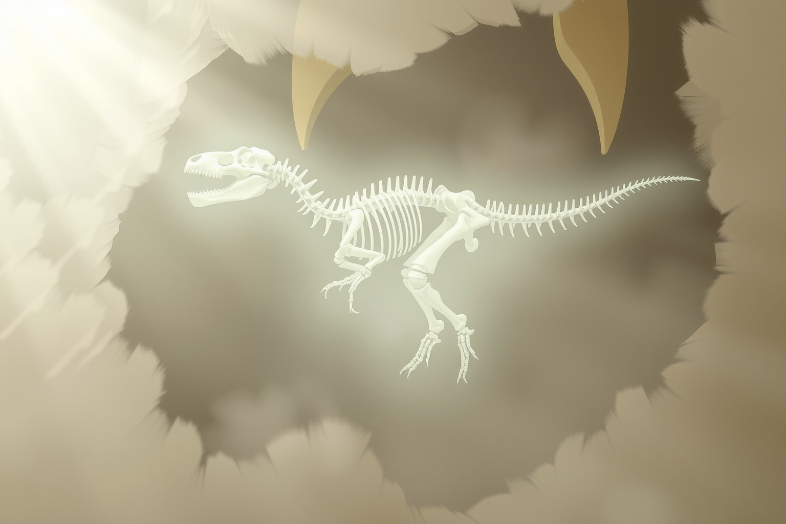 Sognare un dinosauro in museo simboleggia antiche conoscenze nascoste.