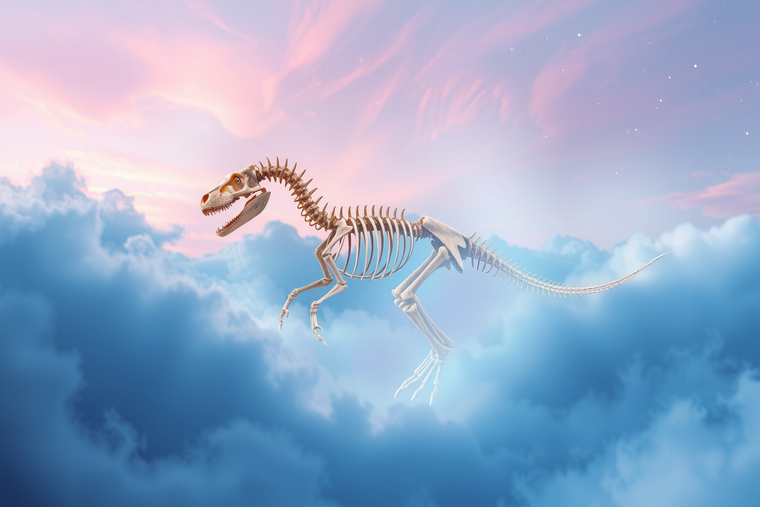 Sognare uno scheletro di dinosauro simboleggia antichi ricordi nascosti.