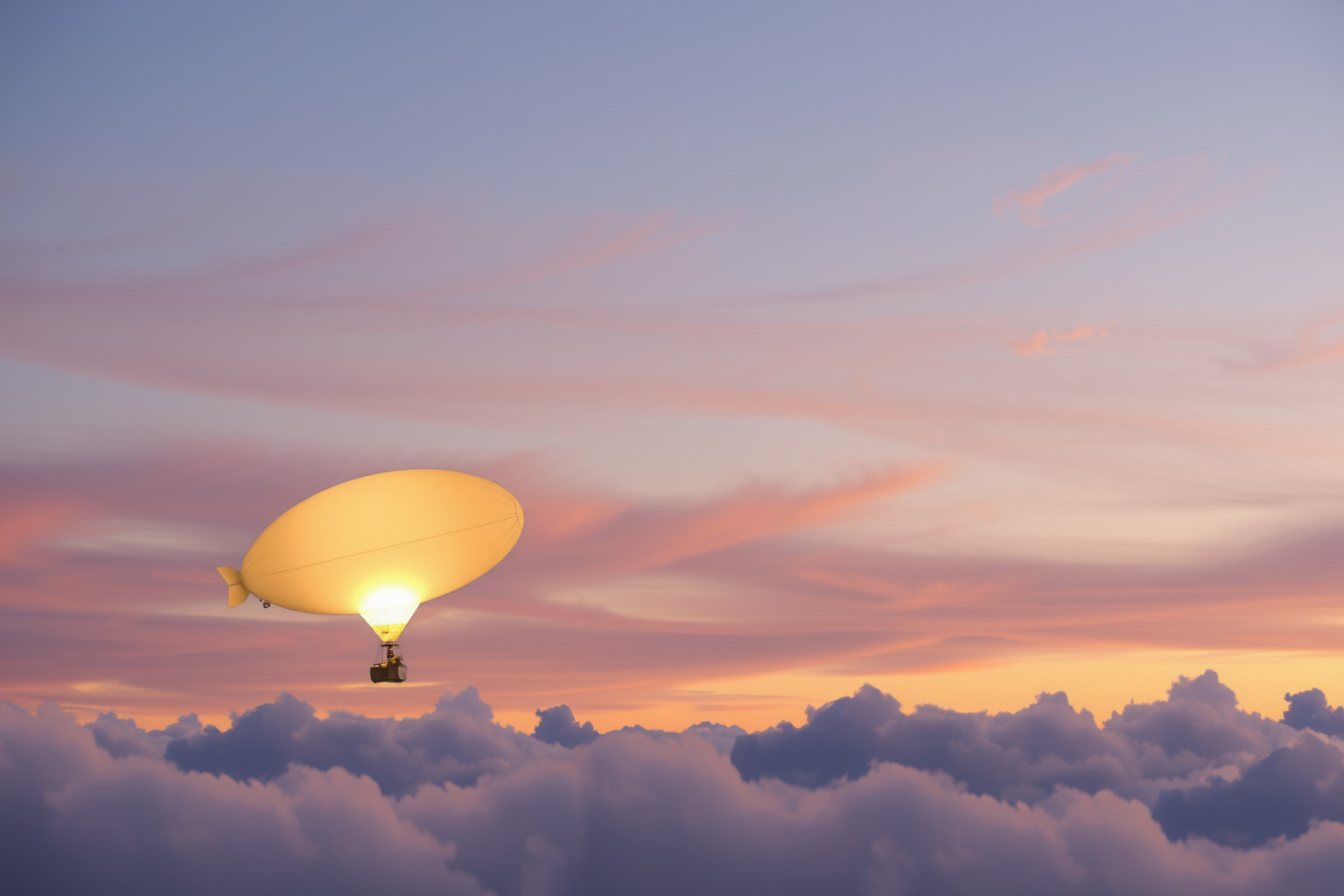 Sognare un dirigibile surreale simboleggia libertà e fantasia illimitata.