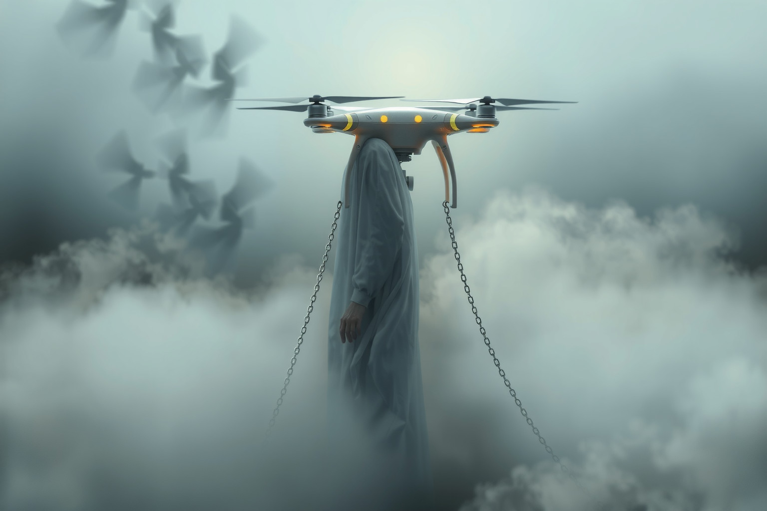 Sognare droni riflette la sensazione di controllo e oppressione.