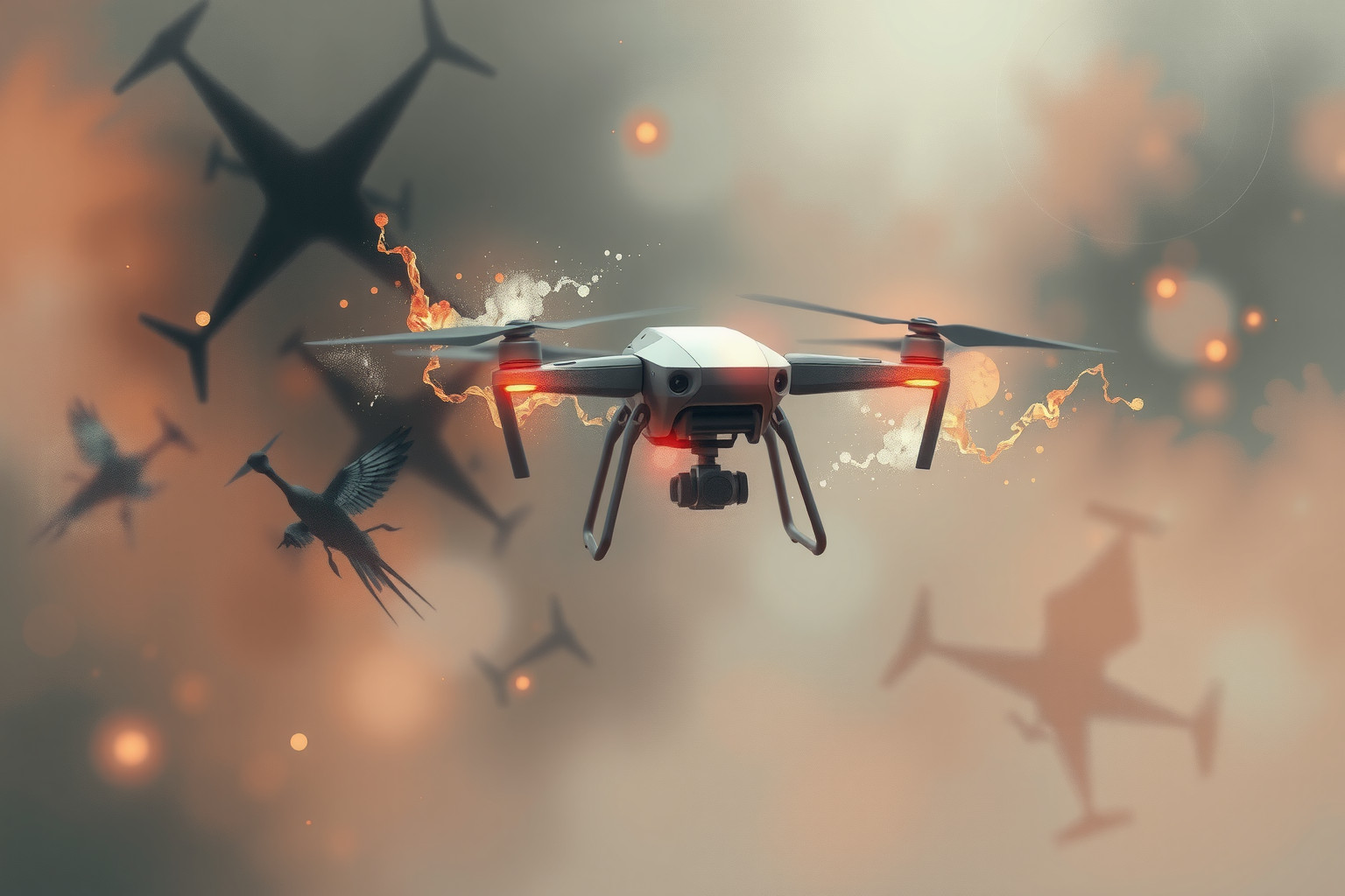 Sognare un drone rosso simboleggia passione e avvertimenti intensi.