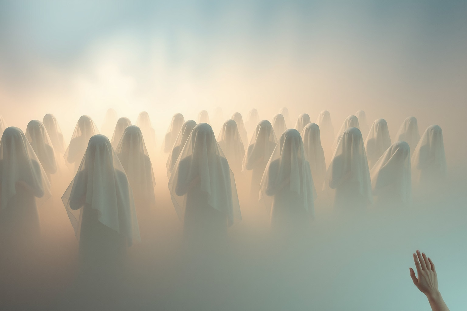 Sognare funerali affollati simboleggia trasformazioni sociali e personali profonde.