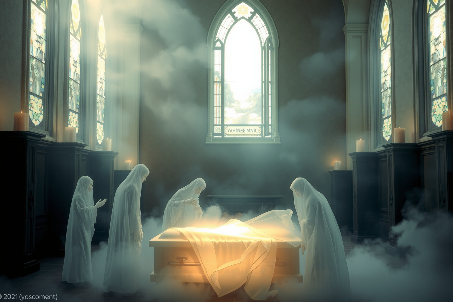 Sognare funerale in chiesa simboleggia fine e nuovi inizi spirituali.