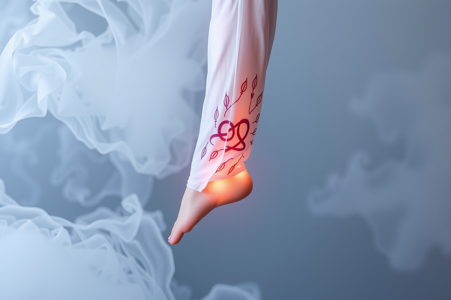 Sognare un gambale con disegno indica creatività nascosta e intuizioni.