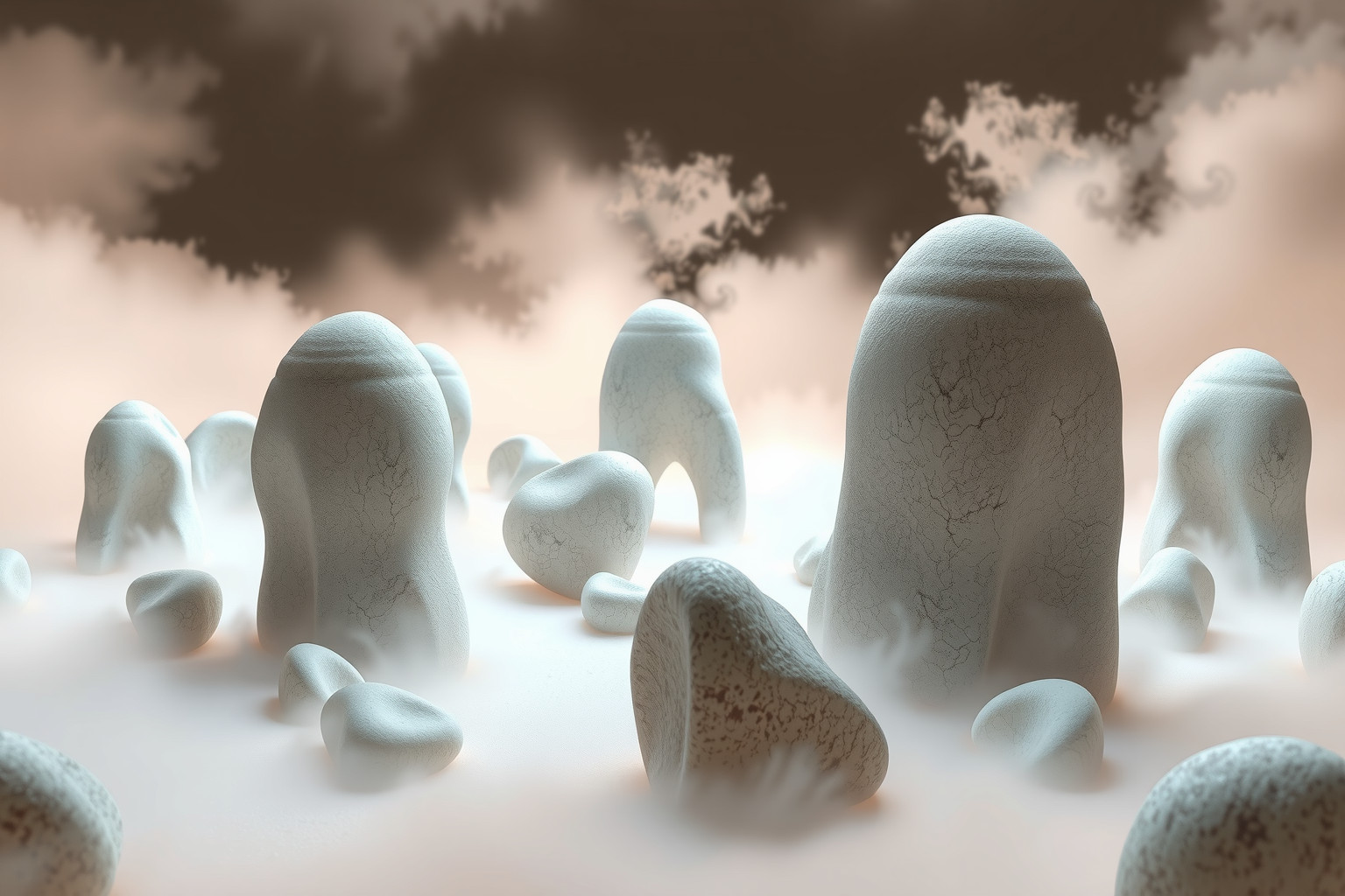 Sognare un giardino di pietra riflette la mente rigida e controllata.