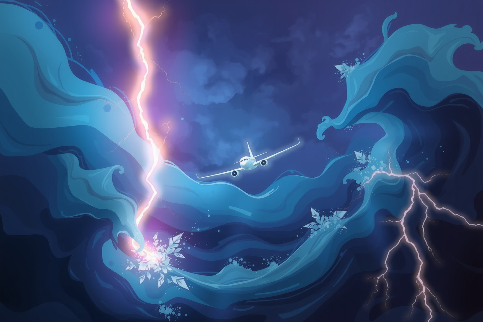 Sognare un idrovolante in tempesta simboleggia coraggio e resilienza.