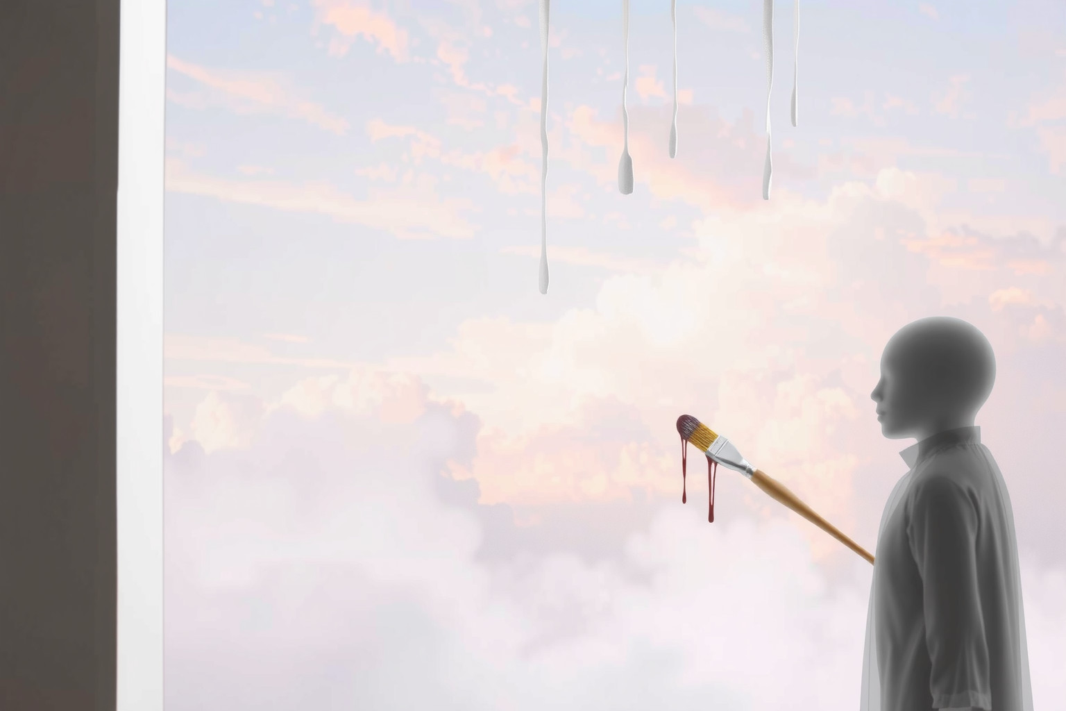 Sognare imbianchino incompleto riflette insoddisfazione e progetti interrotti.