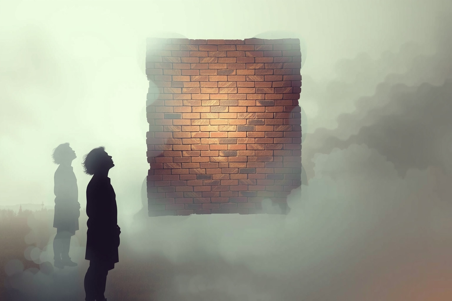 Sognare un muro di mattoni simboleggia barriere emotive e incomunicabilità.