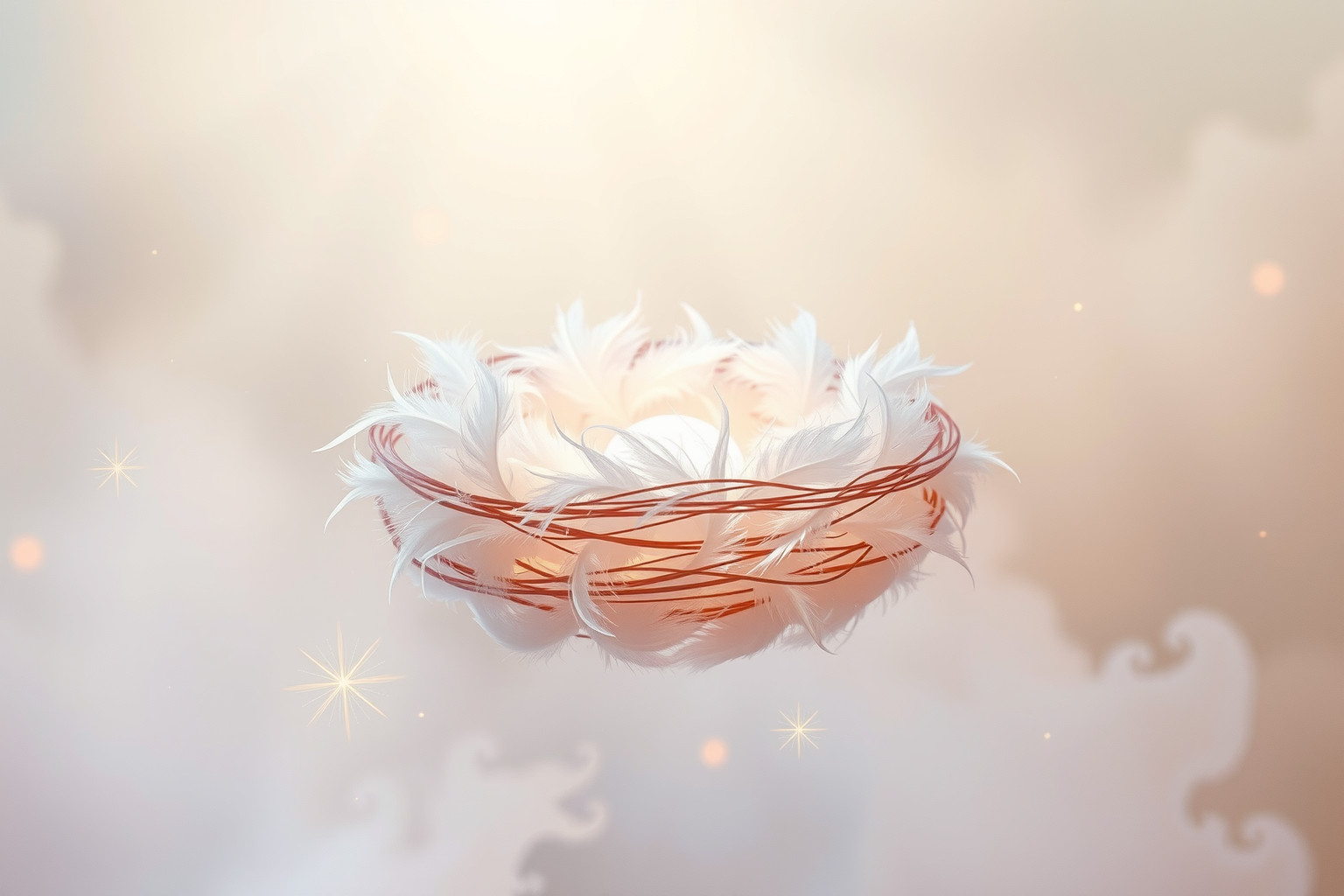 Sognare un nido pieno di piume simboleggia protezione e nuovi inizi.