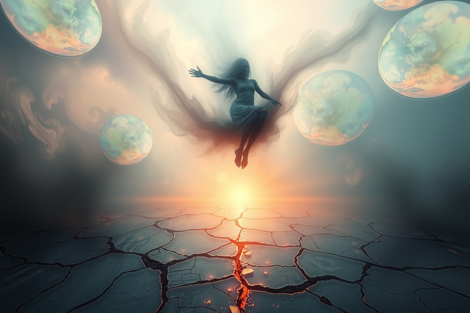 Sognare pavimento distrutto riflette insicurezza e crisi interiore profonda.