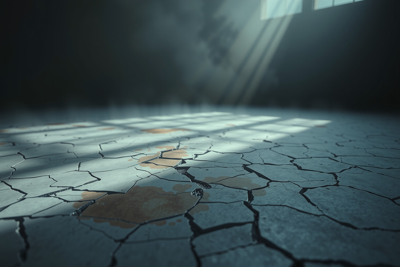 Sognare pavimenti danneggiati riflette insicurezza e difficoltà interiori.