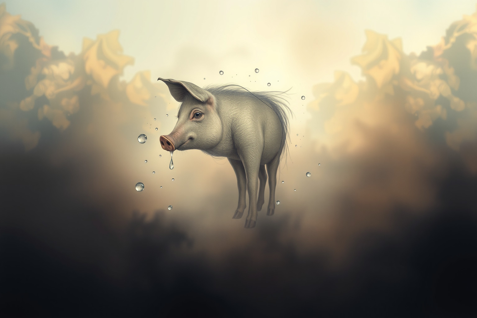 Sognare un porcaro che piange simboleggia pentimento e cambiamento interiore.