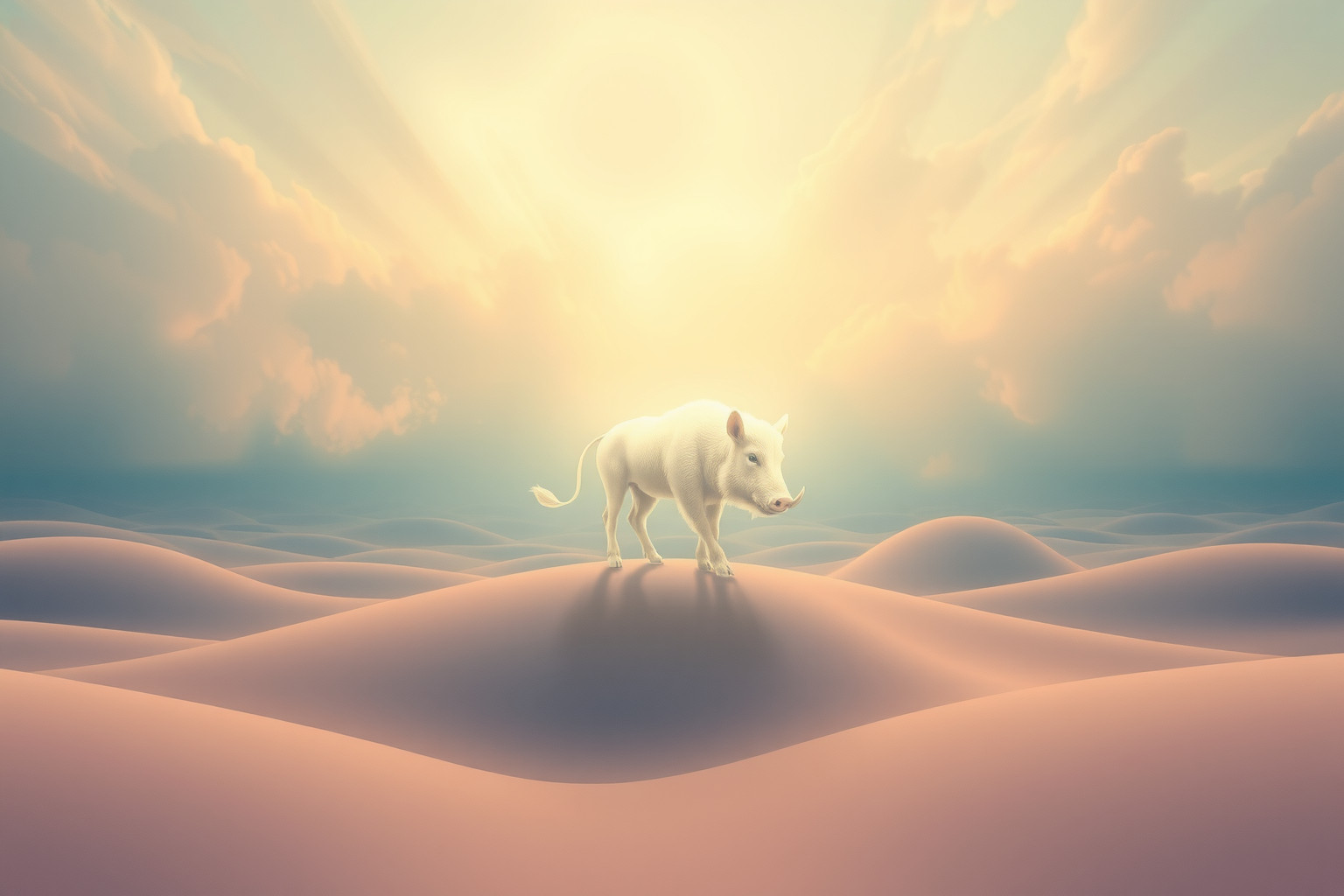 Sognare un porcaro in campo aperto simboleggia libertà e abbondanza.