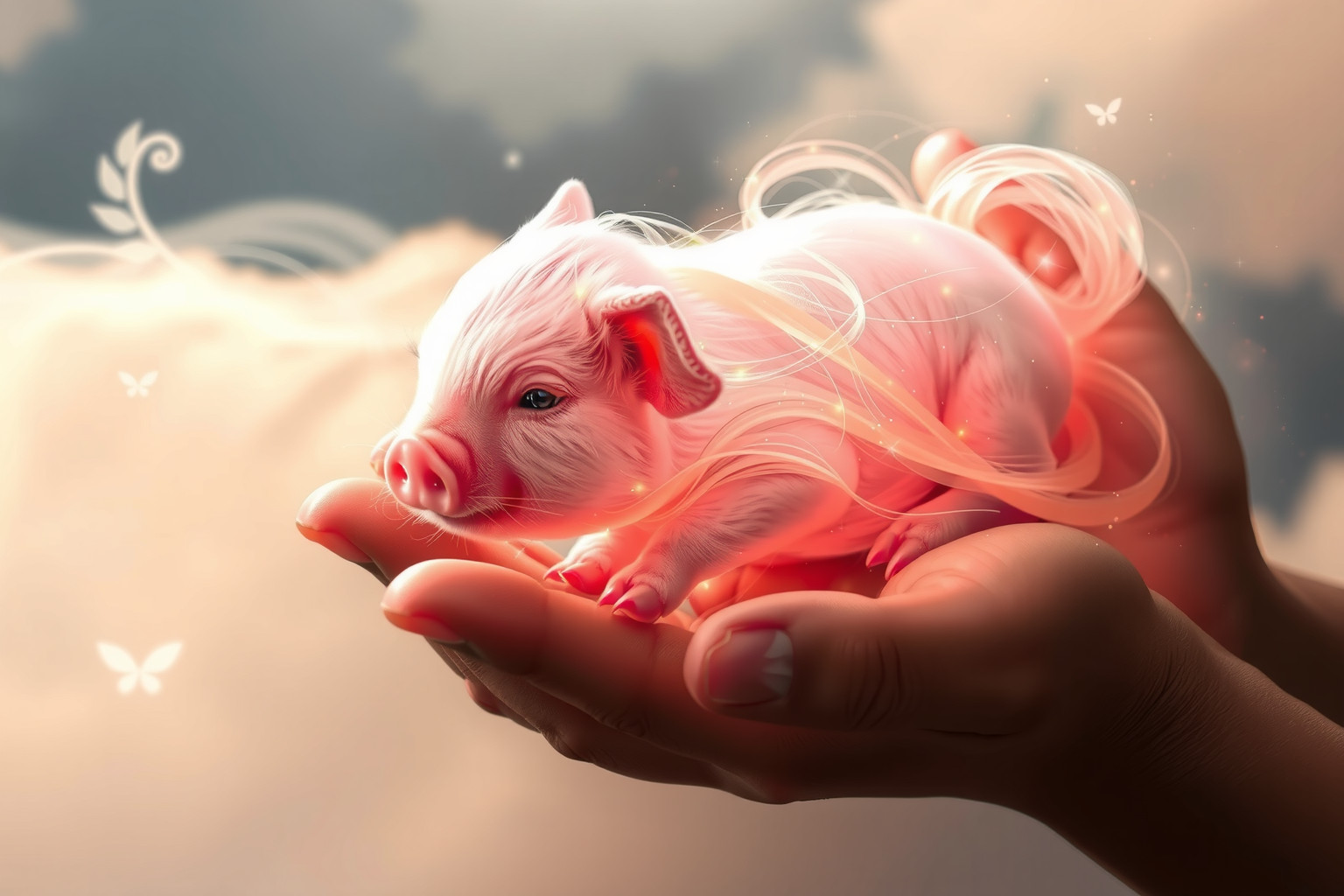 Sognare un porcellino simboleggia nuovi inizi e innocenza pura.