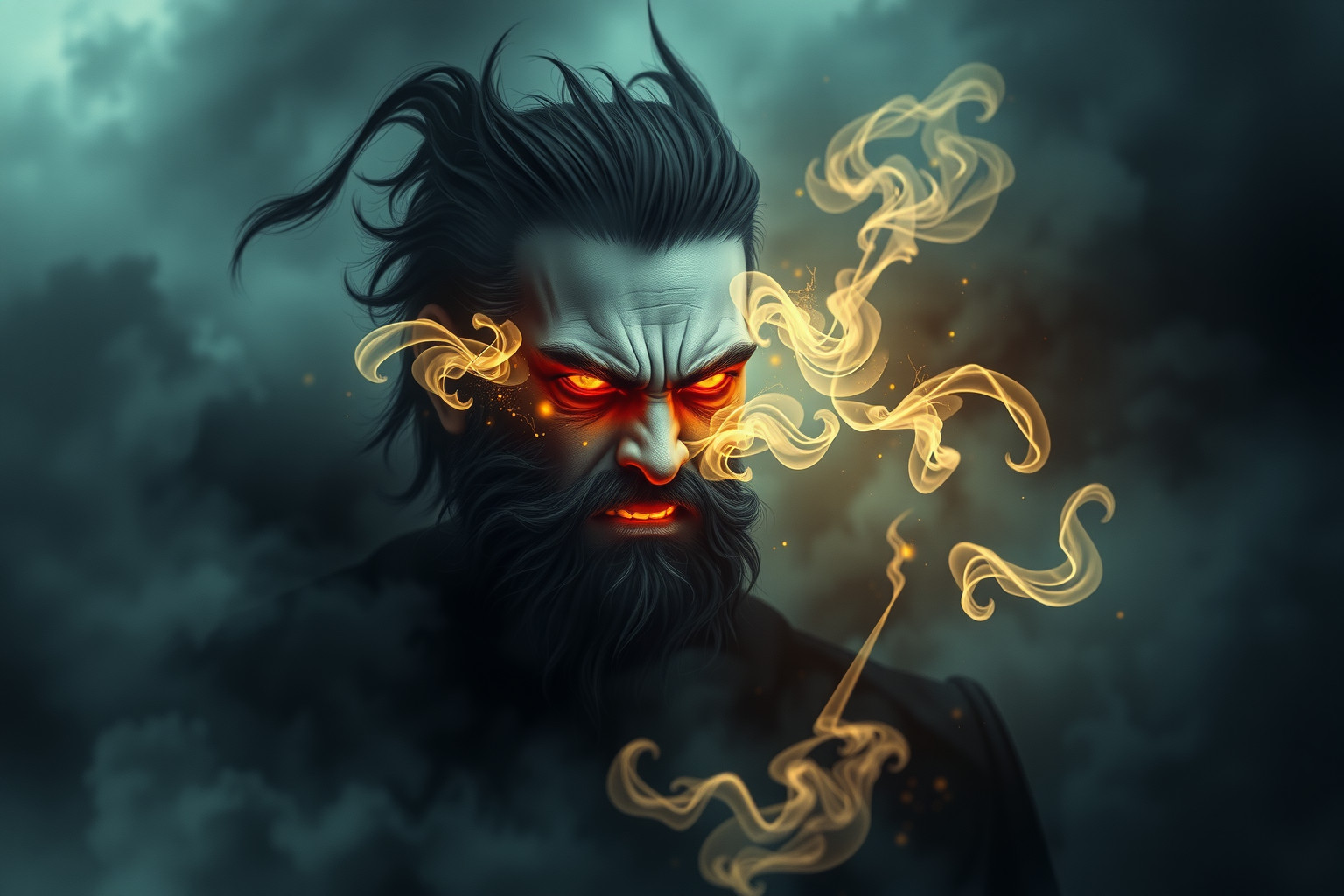 Sognare un signore arrabbiato riflette conflitti interiori irrisolti.