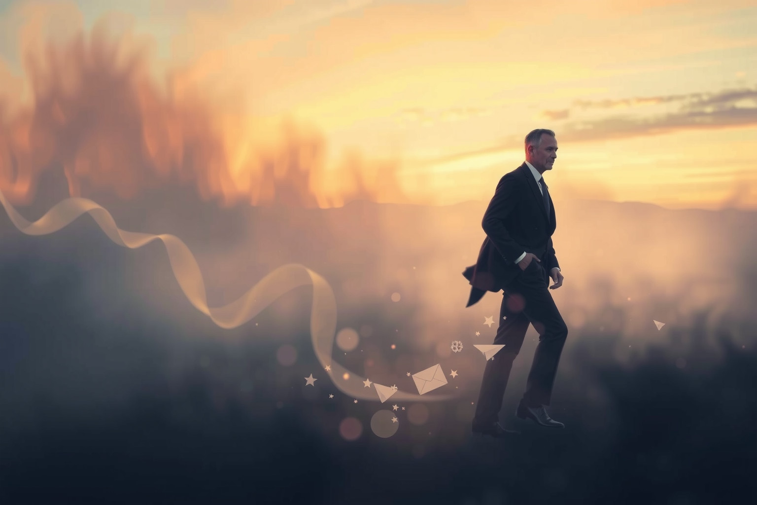 Sognare un signore che fugge simboleggia paura di responsabilità imminenti.