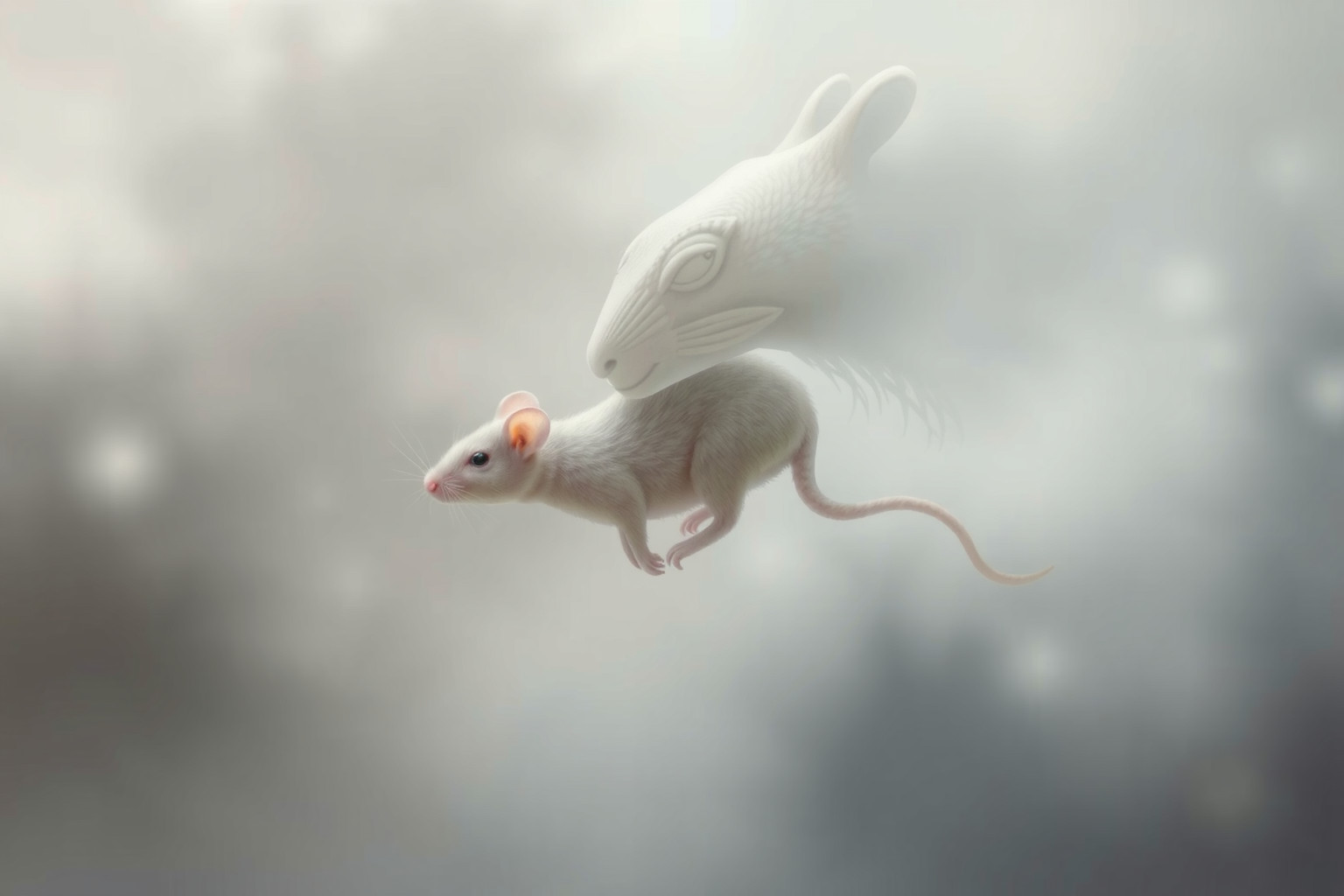 Sognare topolini con altri animali riflette conflitti interiori nascosti.