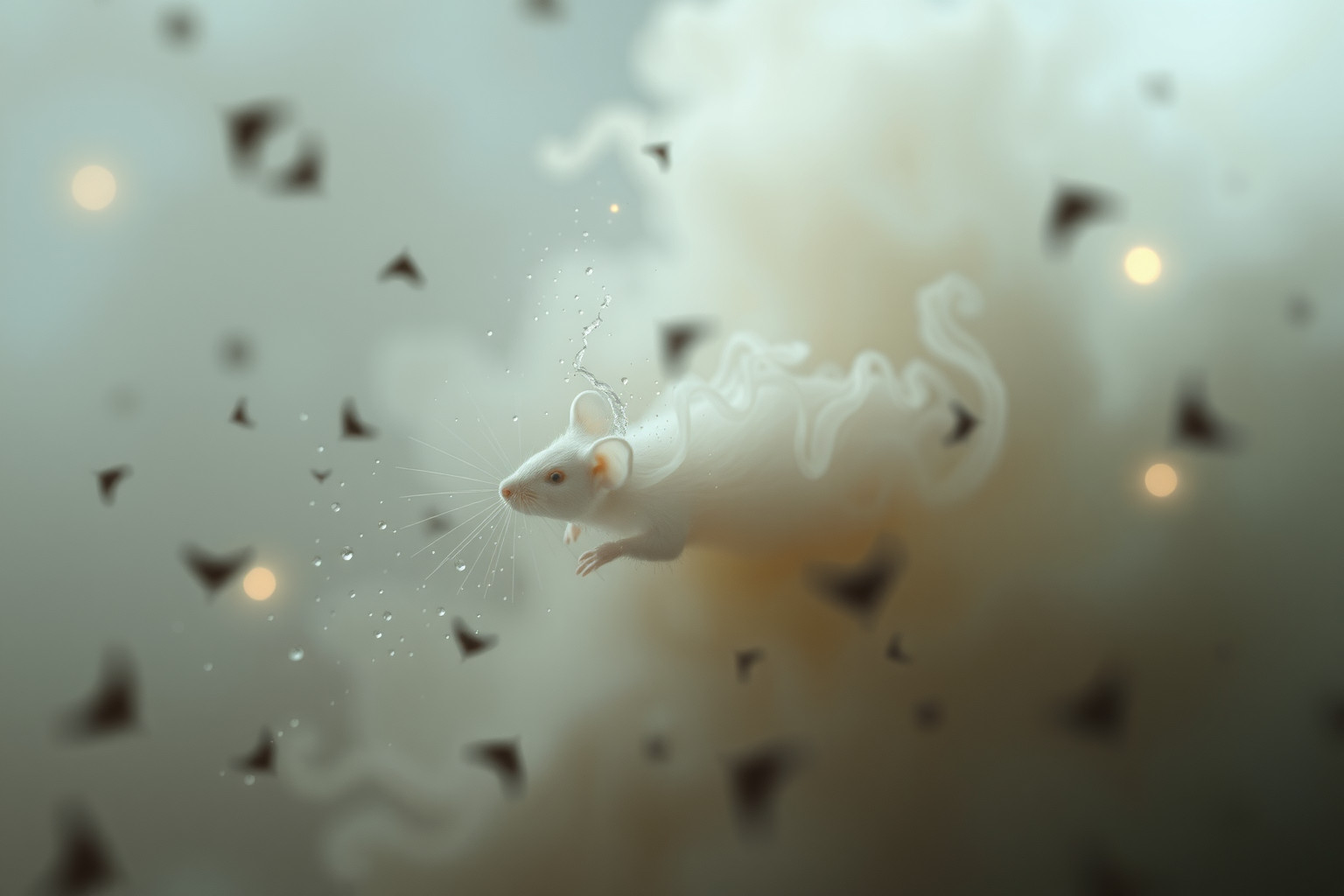 Sognare topolini che scappano riflette ansia e perdita di controllo.