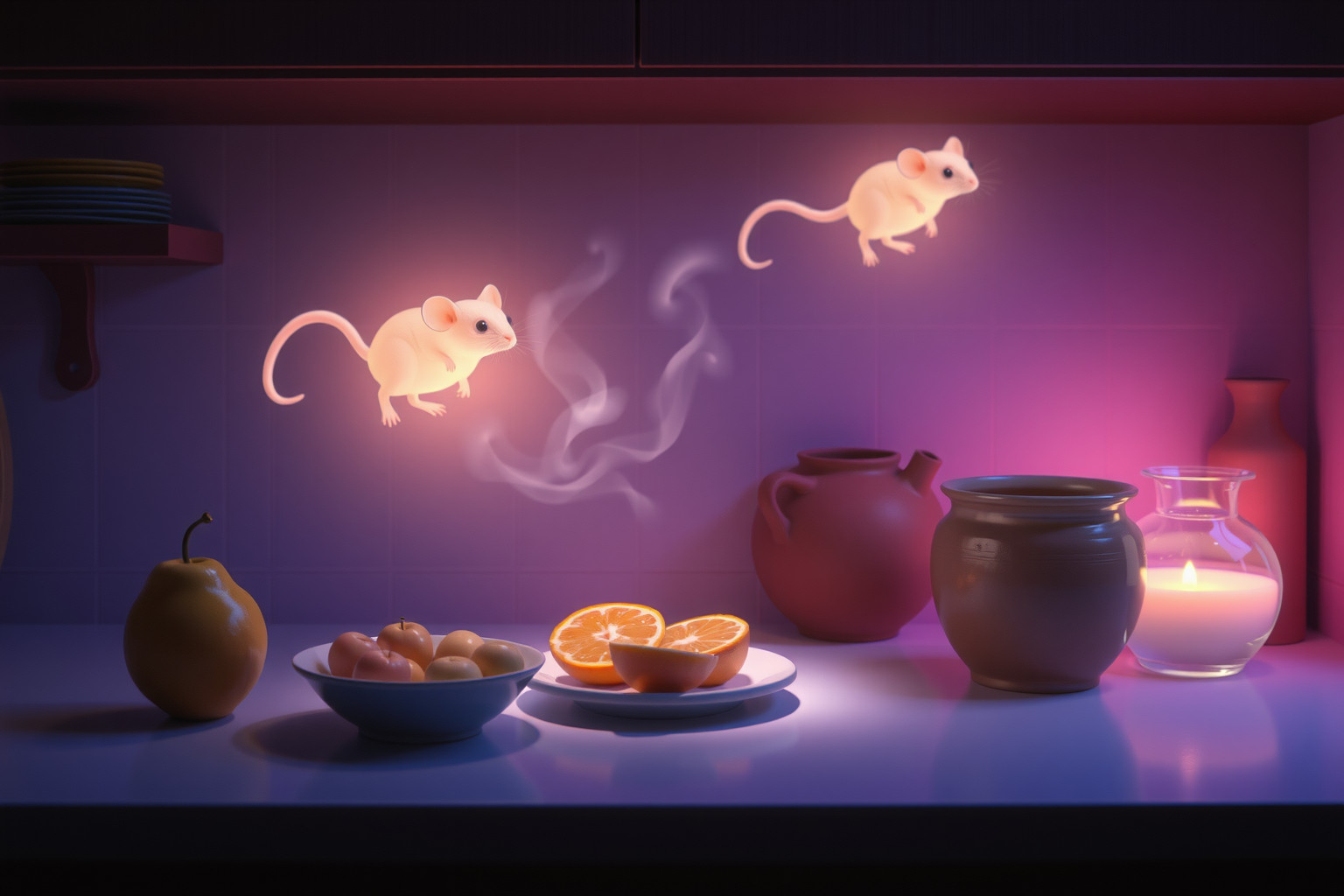 Sognare topolino in cucina indica ansie legate al cibo e nutrimento.