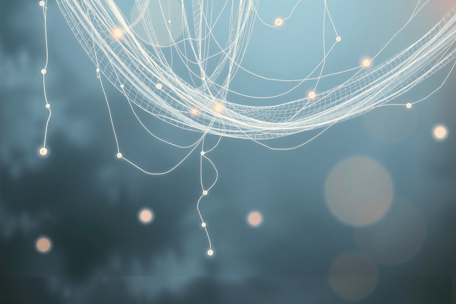 Il velo intrecciato simboleggia legami emotivi complessi e intrecciati.