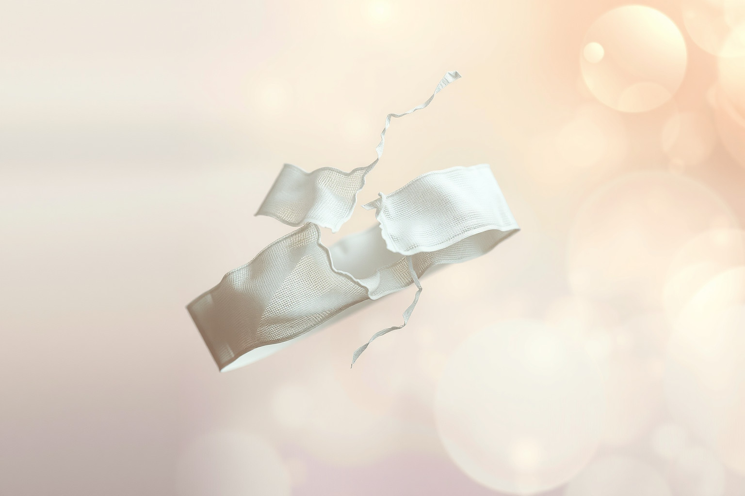 Sognare una benda che si strappa indica perdita di protezione emotiva.