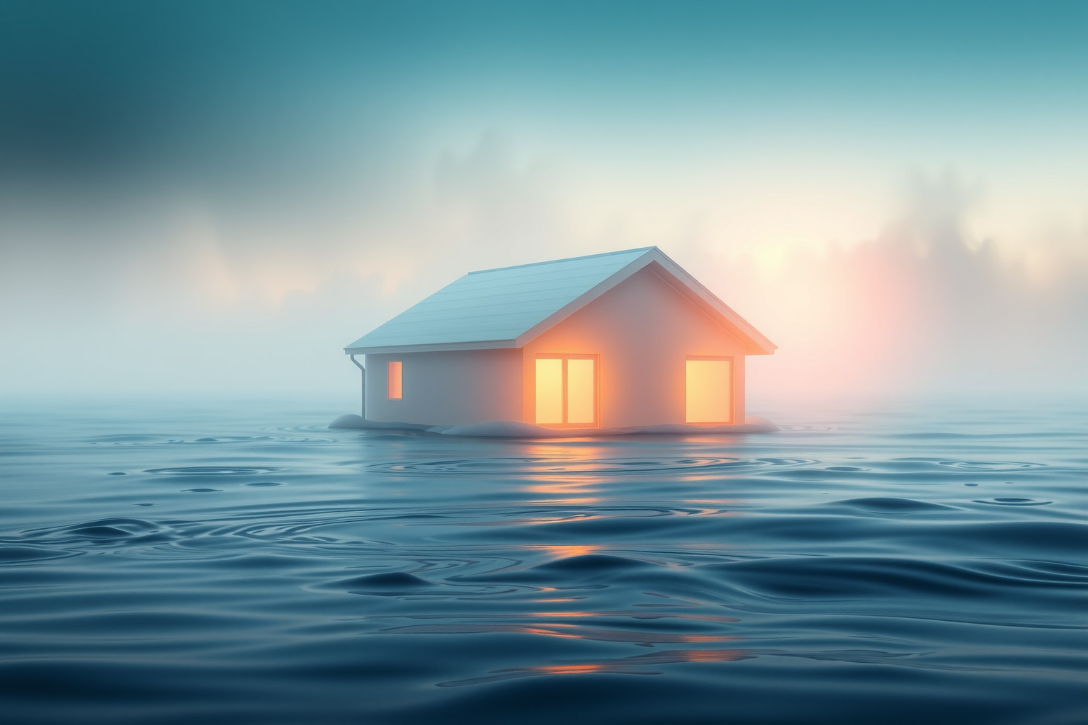 Sognare casa allagata simboleggia emozioni travolgenti e cambiamenti imminenti.