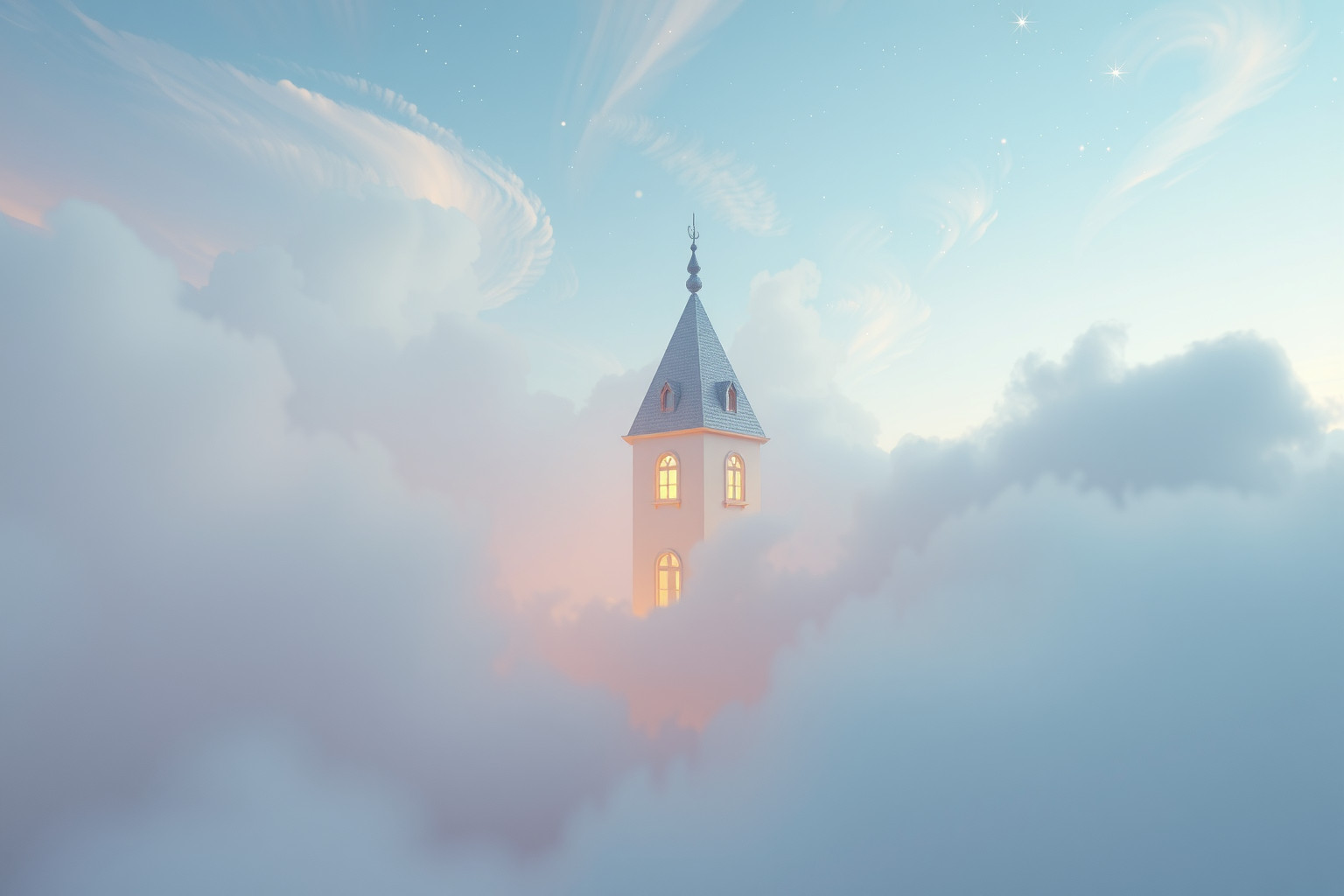 Sognare una casa torre volante simboleggia desideri di libertà impossibili.