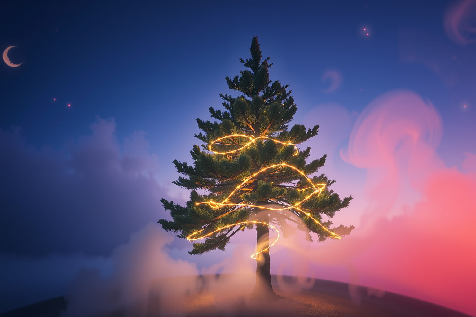 Sognare conifere magiche simboleggia protezione e saggezza nascosta.