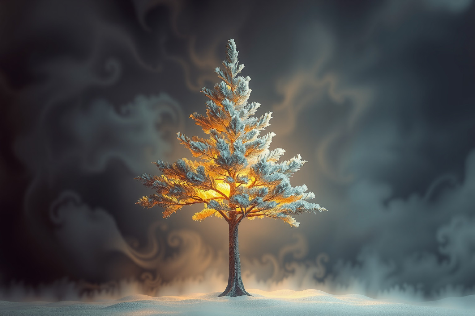 Sognare conifere in conflitto simboleggia lotte interiori e resistenza.