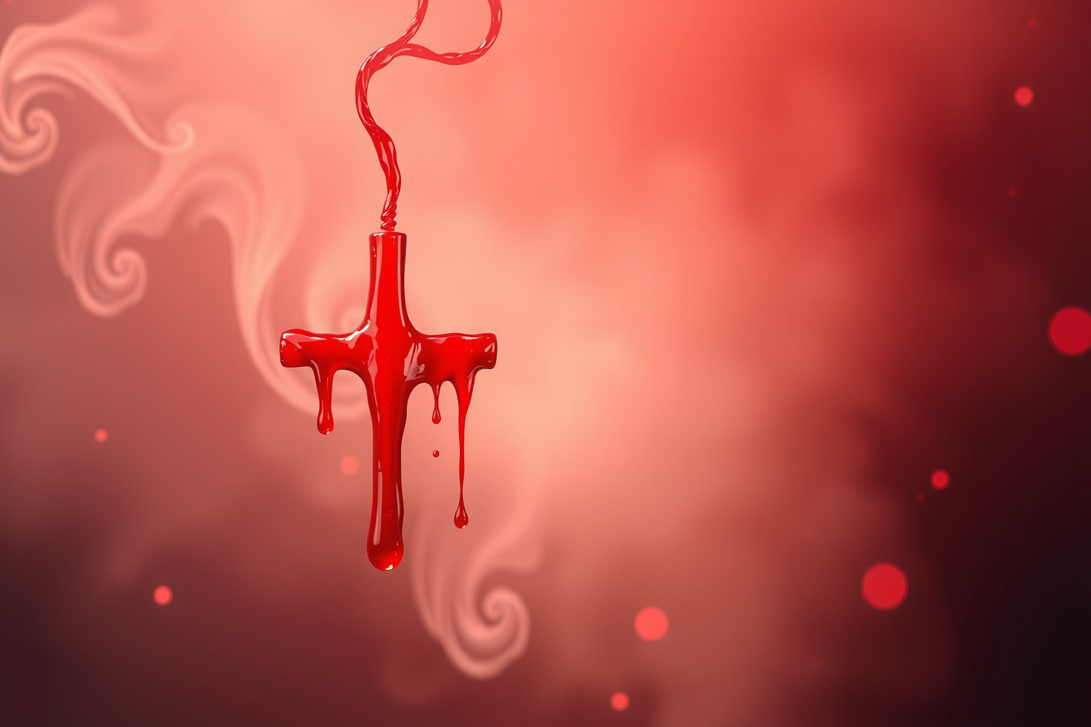 Sognare una croce rossa che sanguina simboleggia dolore e sacrificio.