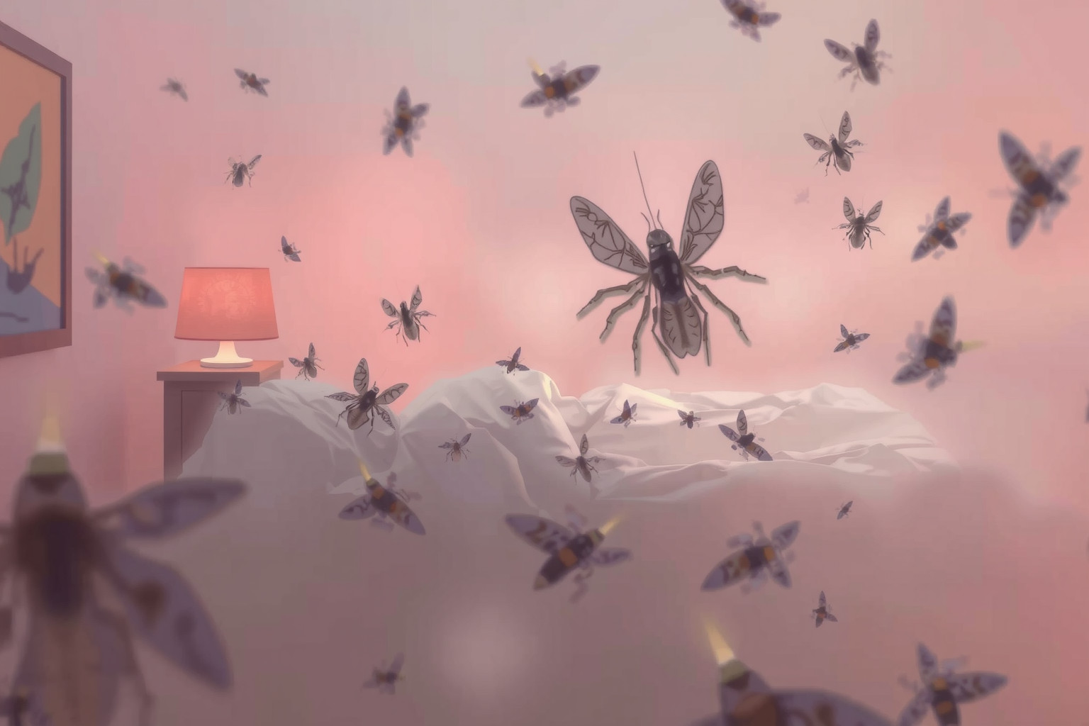 Sognare cuccetta infestata riflette ansie e conflitti interiori irrisolti.