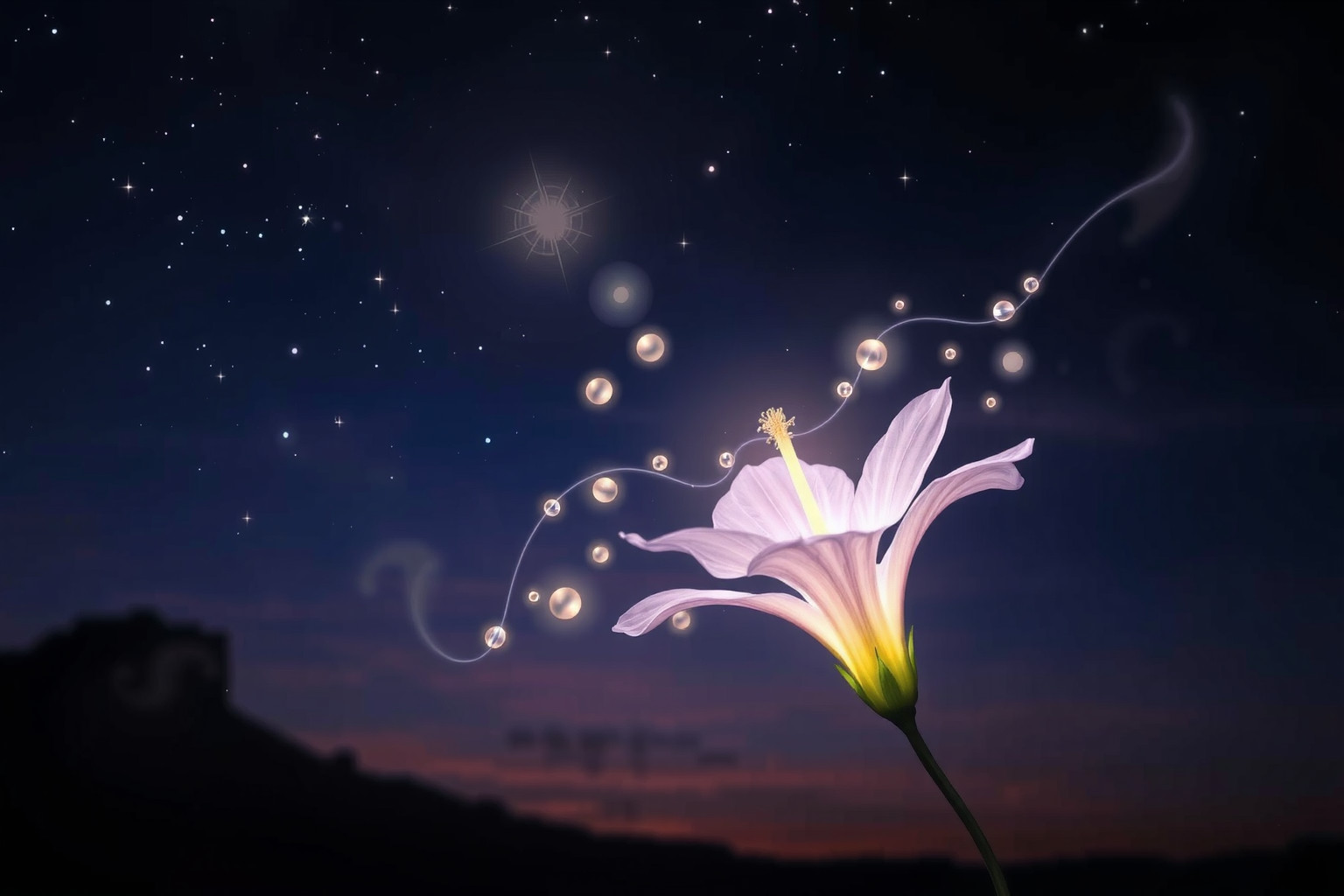 Sognare la datura luminosa simboleggia potere nascosto e intuizione.