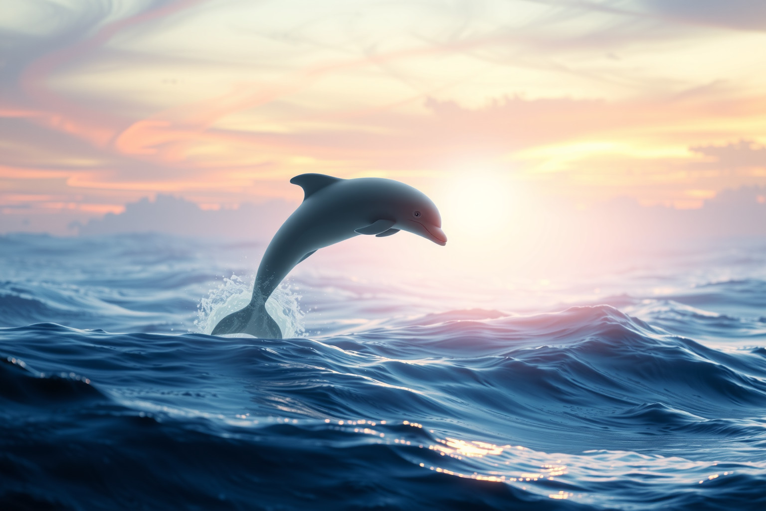 Il delfino solo simboleggia il bisogno profondo di autonomia.