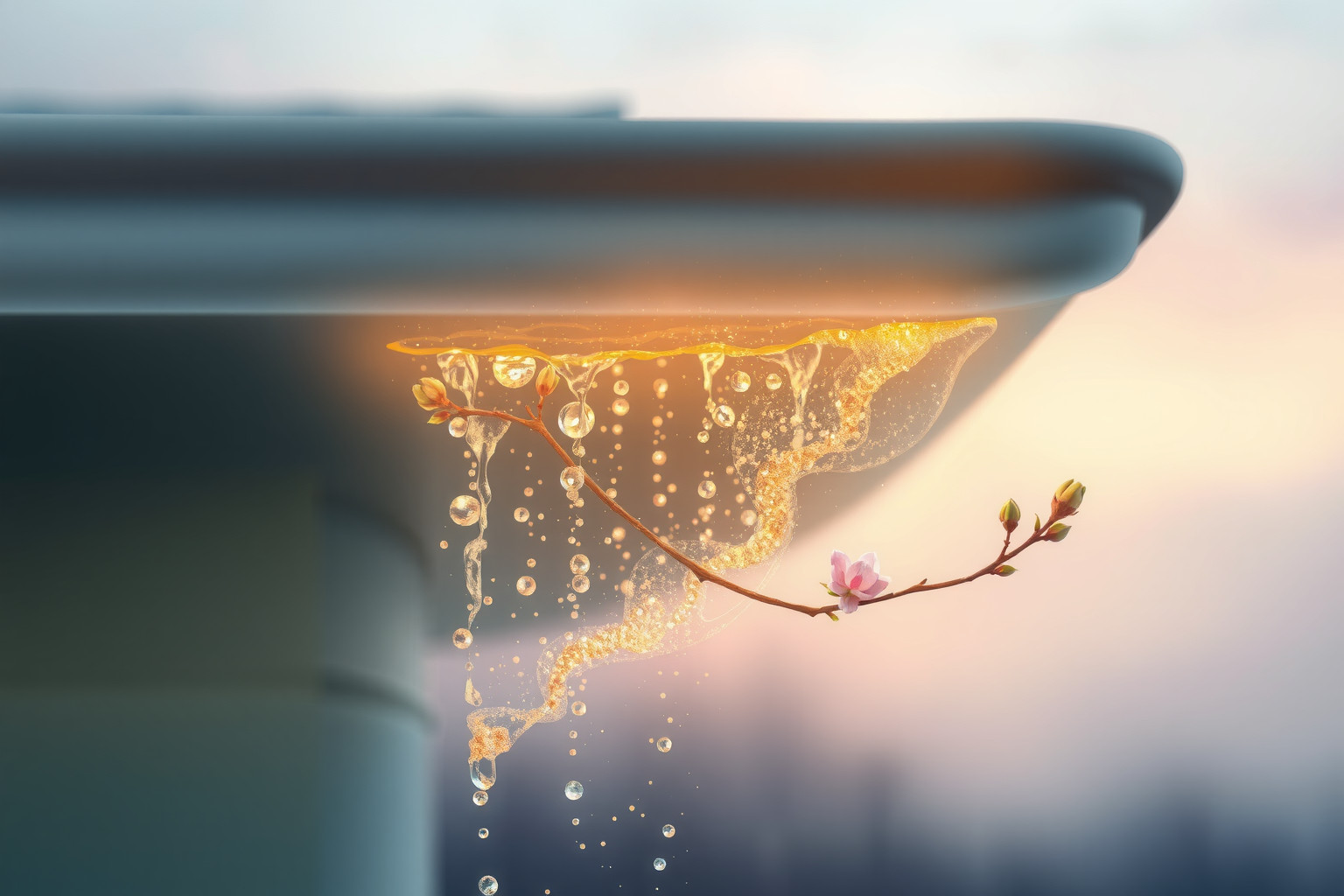 Sognare una grondaia nuova simboleggia rinnovamento e nuove speranze.