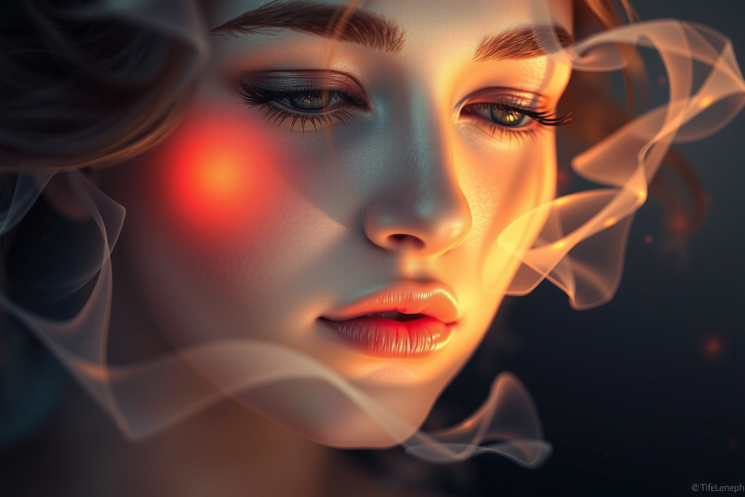 Sognare guance arrossate simboleggia imbarazzo o desiderio nascosto.