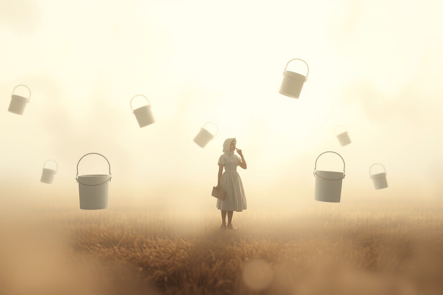 Sognare una lattaia senza mucche simboleggia risorse insufficienti.