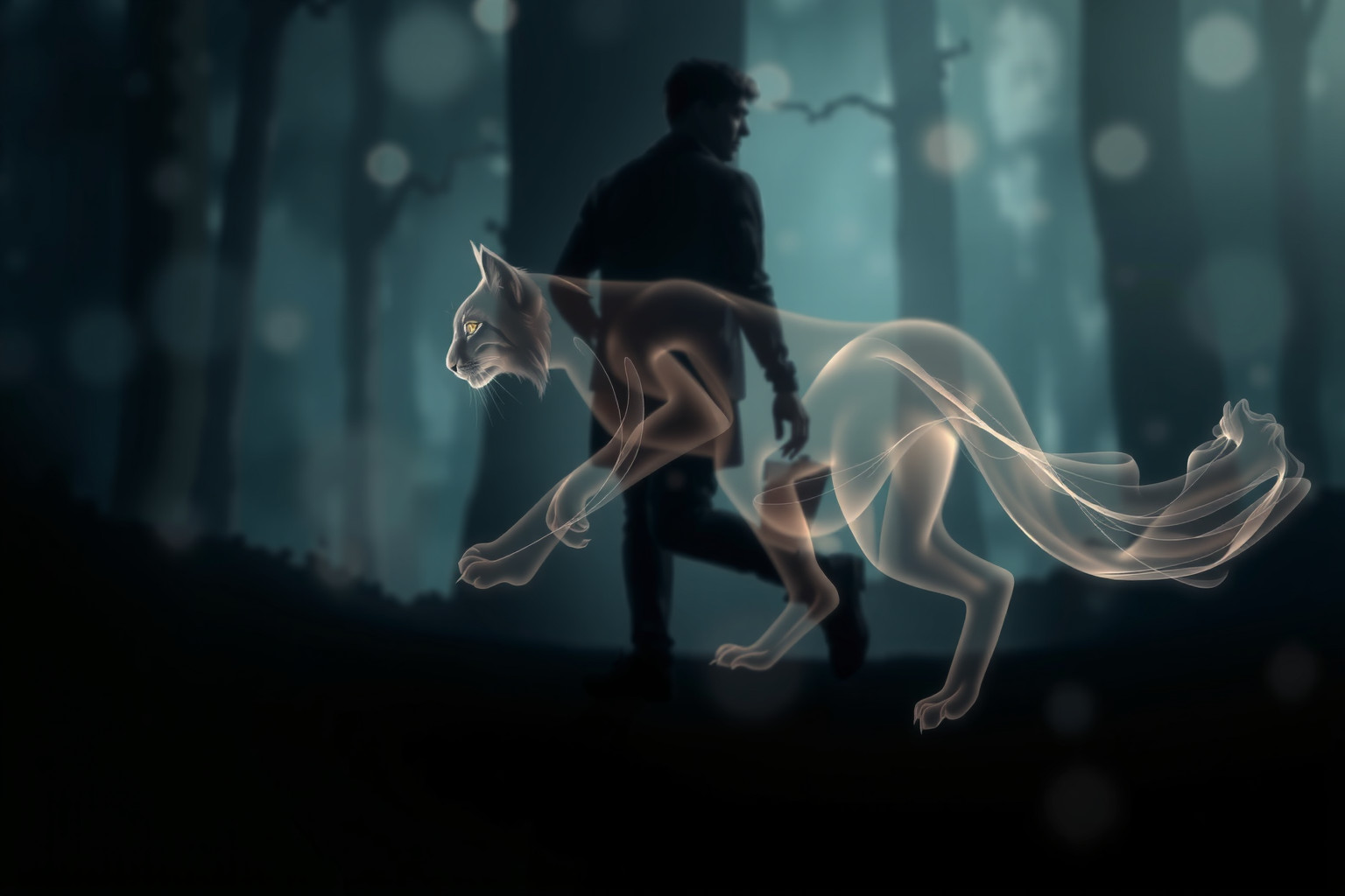 Sognare una lince che ti segue indica intuizione e mistero interiore.