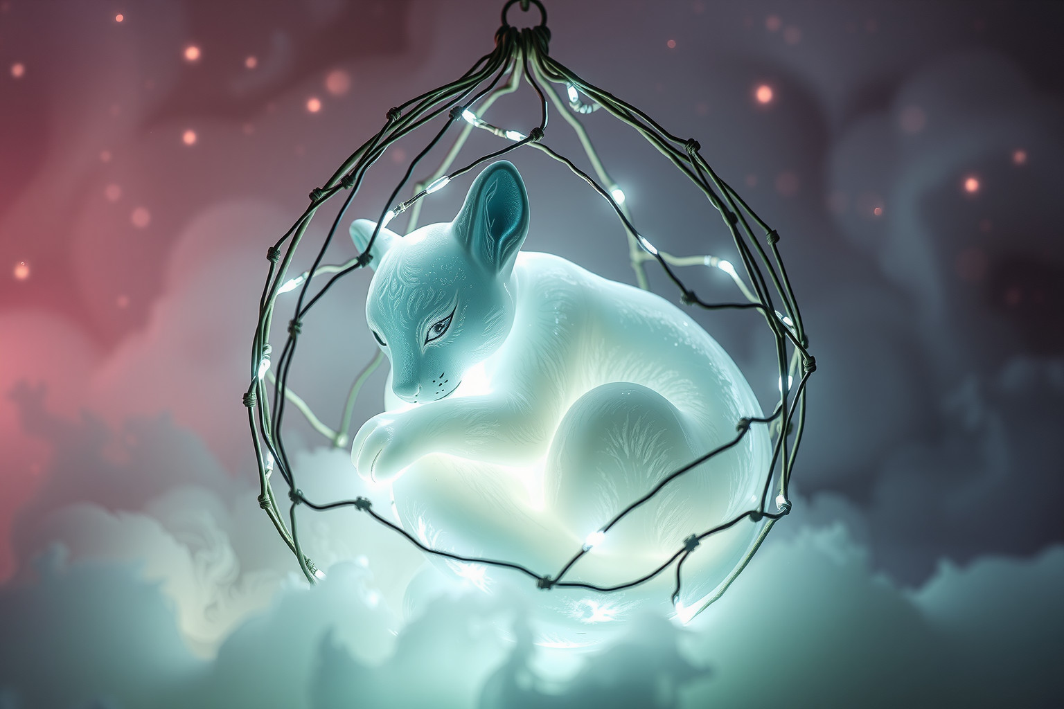 Sognare una lince in gabbia simboleggia potere trattenuto e restrizioni.