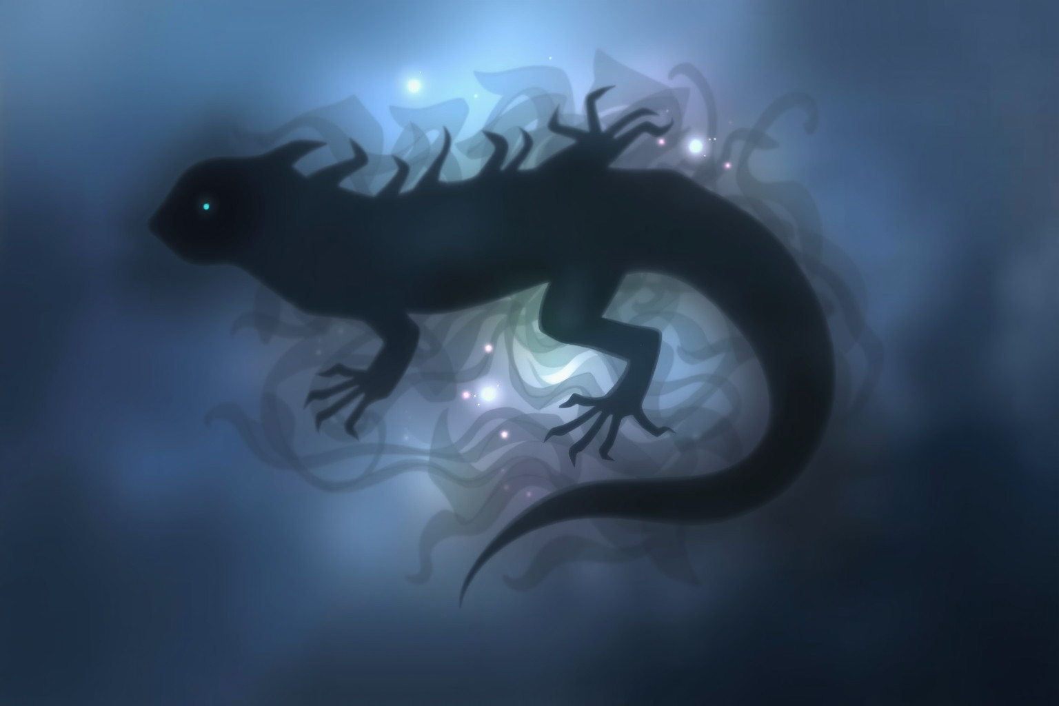 Sognare una lucertola nera simboleggia trasformazioni interiori in atto.