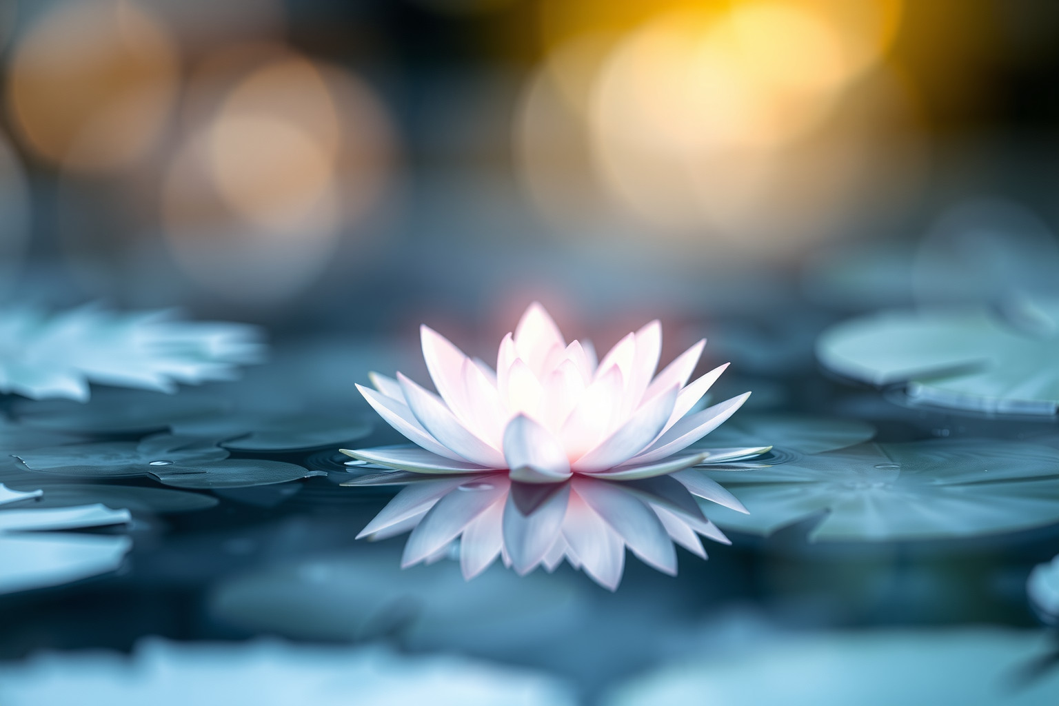 Sognare ninfea luminosa simboleggia illuminazione spirituale e serenità interiore.