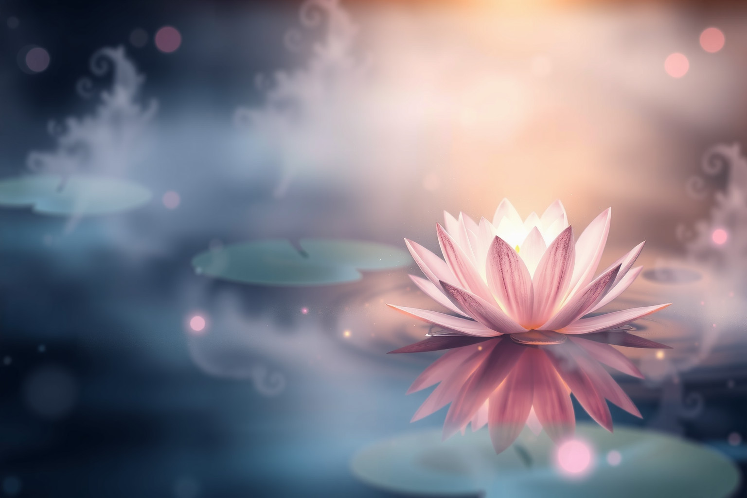 Sognare ninfee romantiche simboleggia purezza e amore nascente.