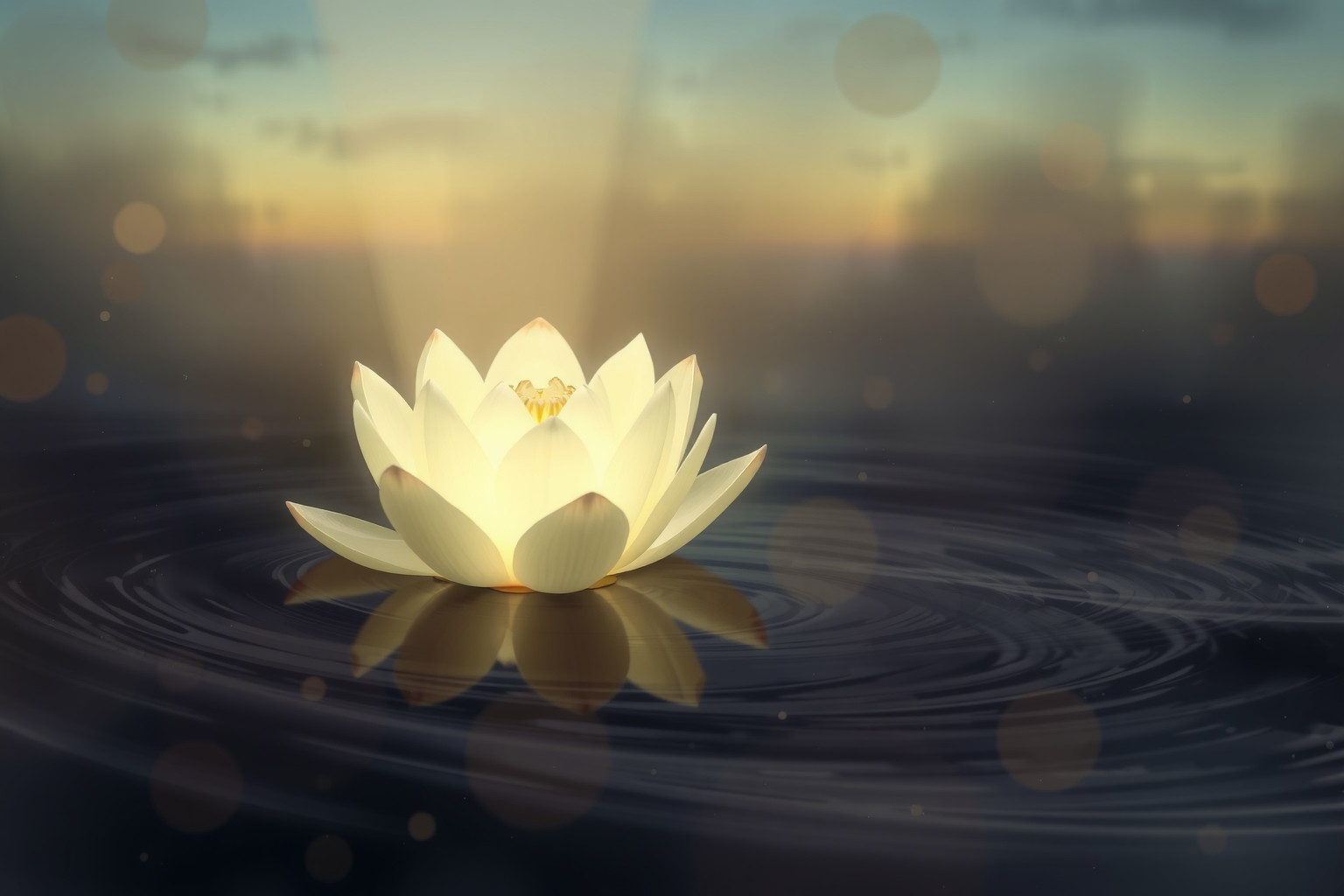 Sognare una ninfea in lago torbido simboleggia emozioni nascoste.