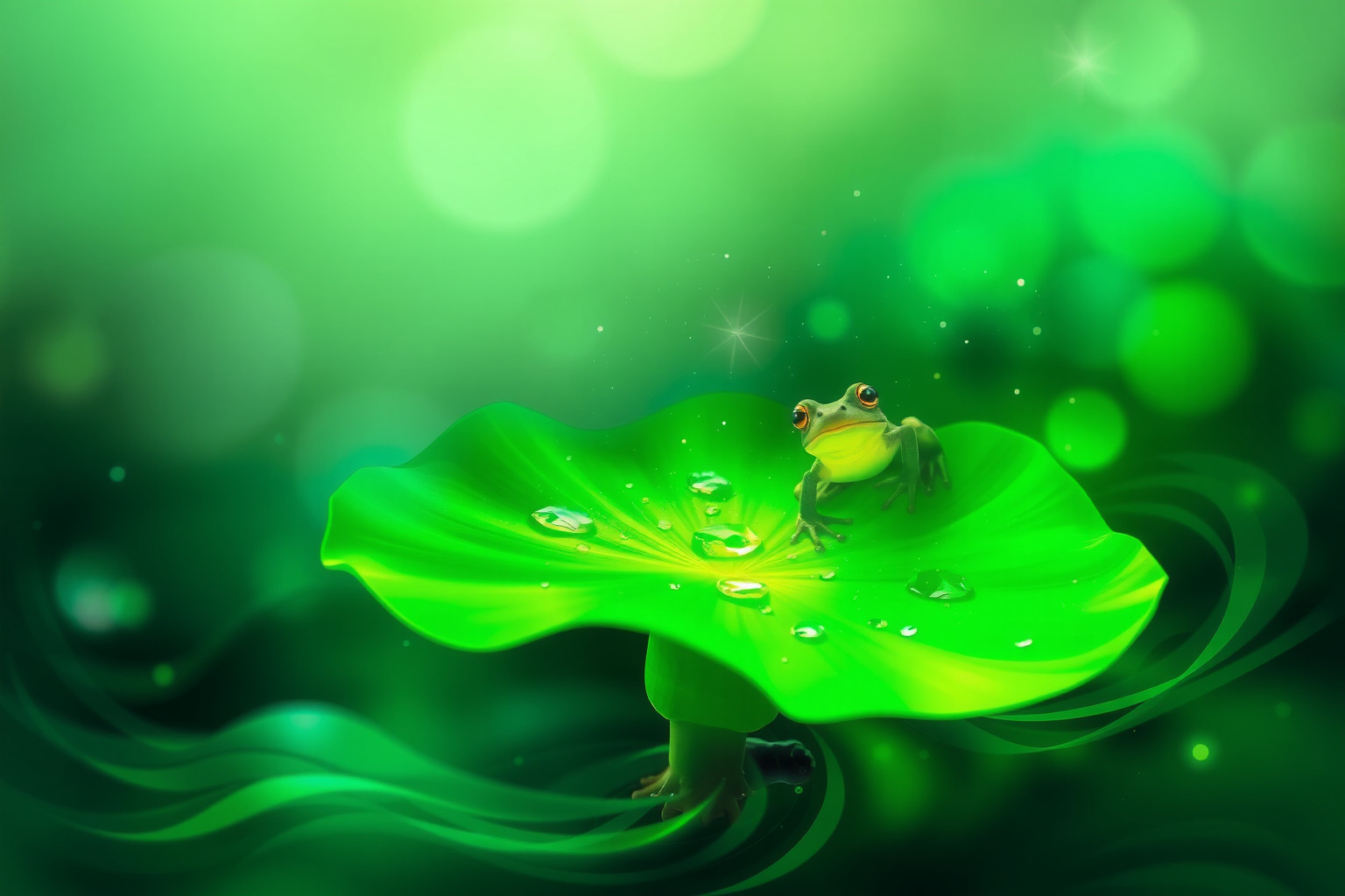 Sognare raganella verde simboleggia energia e rinascita vitale.