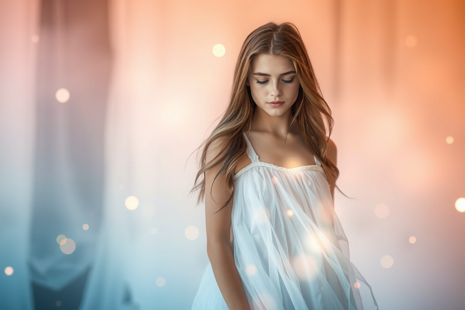 Sognare una ragazza in bianco simboleggia purezza e nuovi inizi.