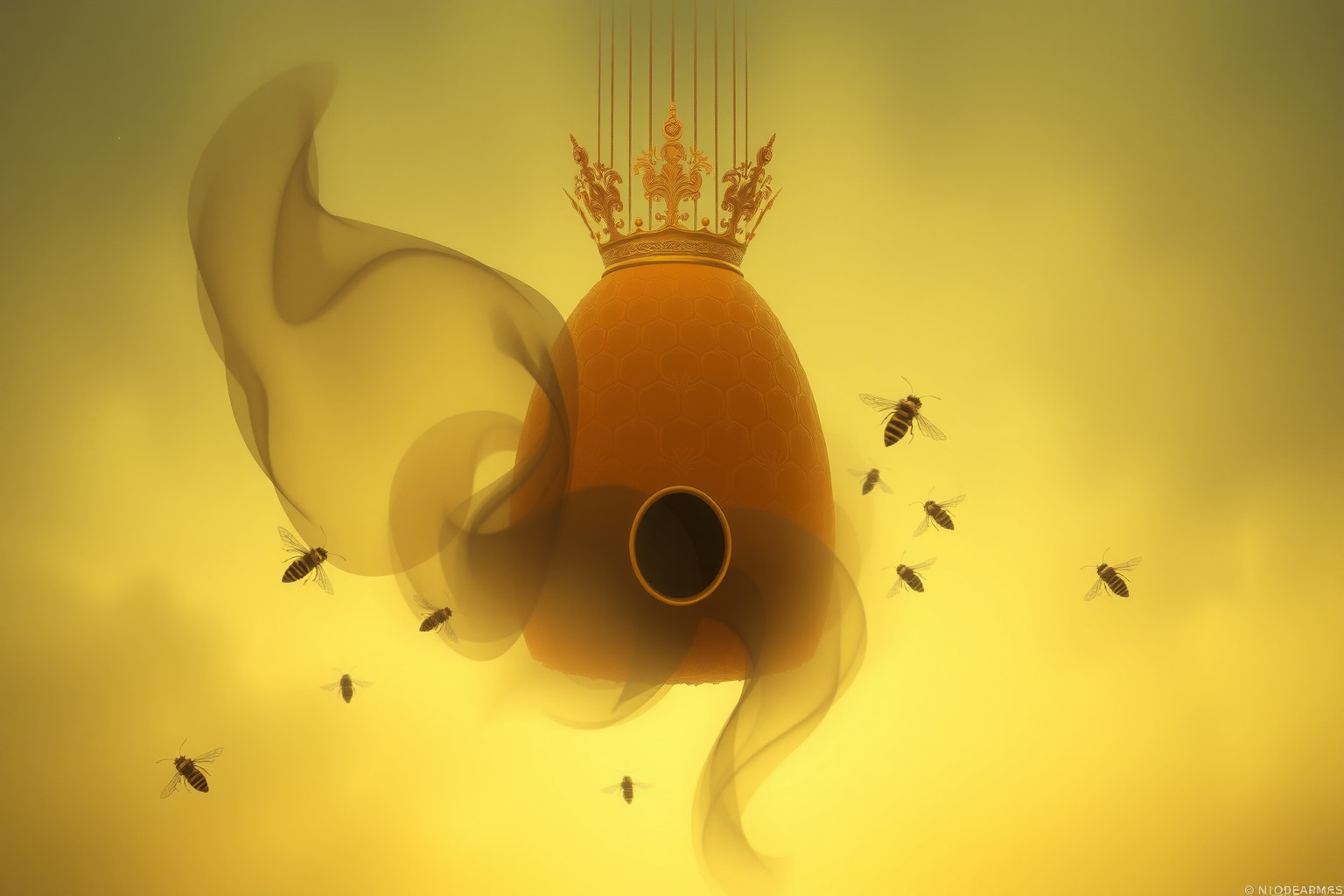 Sognare regina api morta simboleggia perdita di potere interiore.