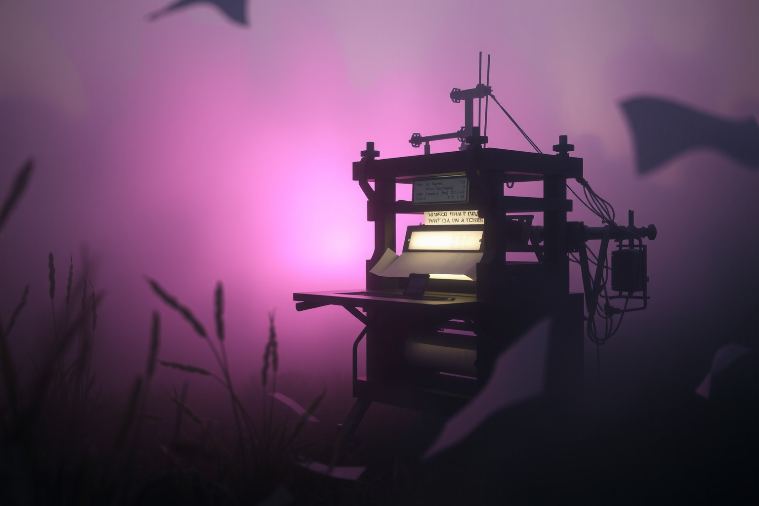 Sognare una stamperia abbandonata simboleggia idee trascurate e potenziali inespresse.